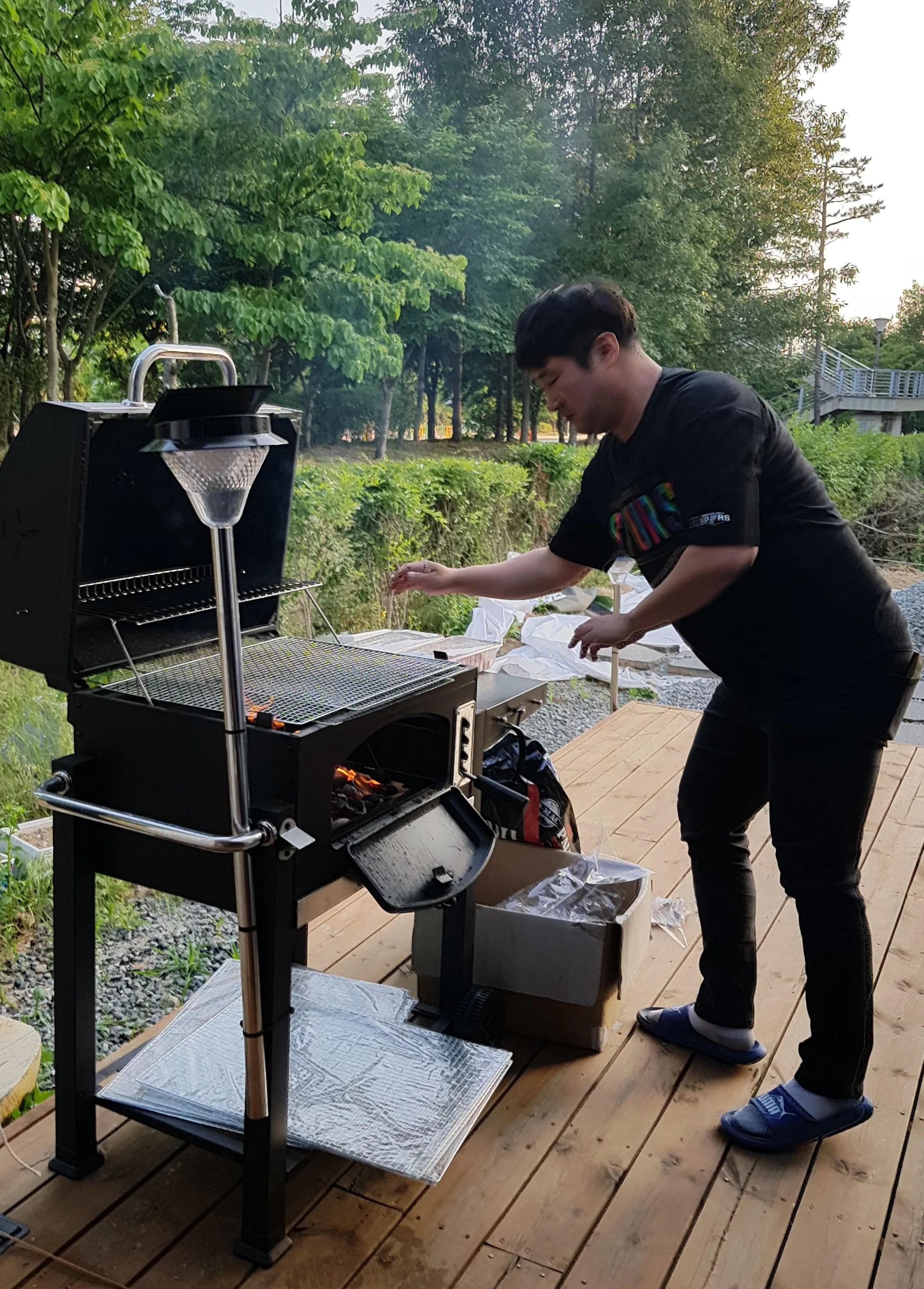 건축주의 바베큐 실력 ㅎ