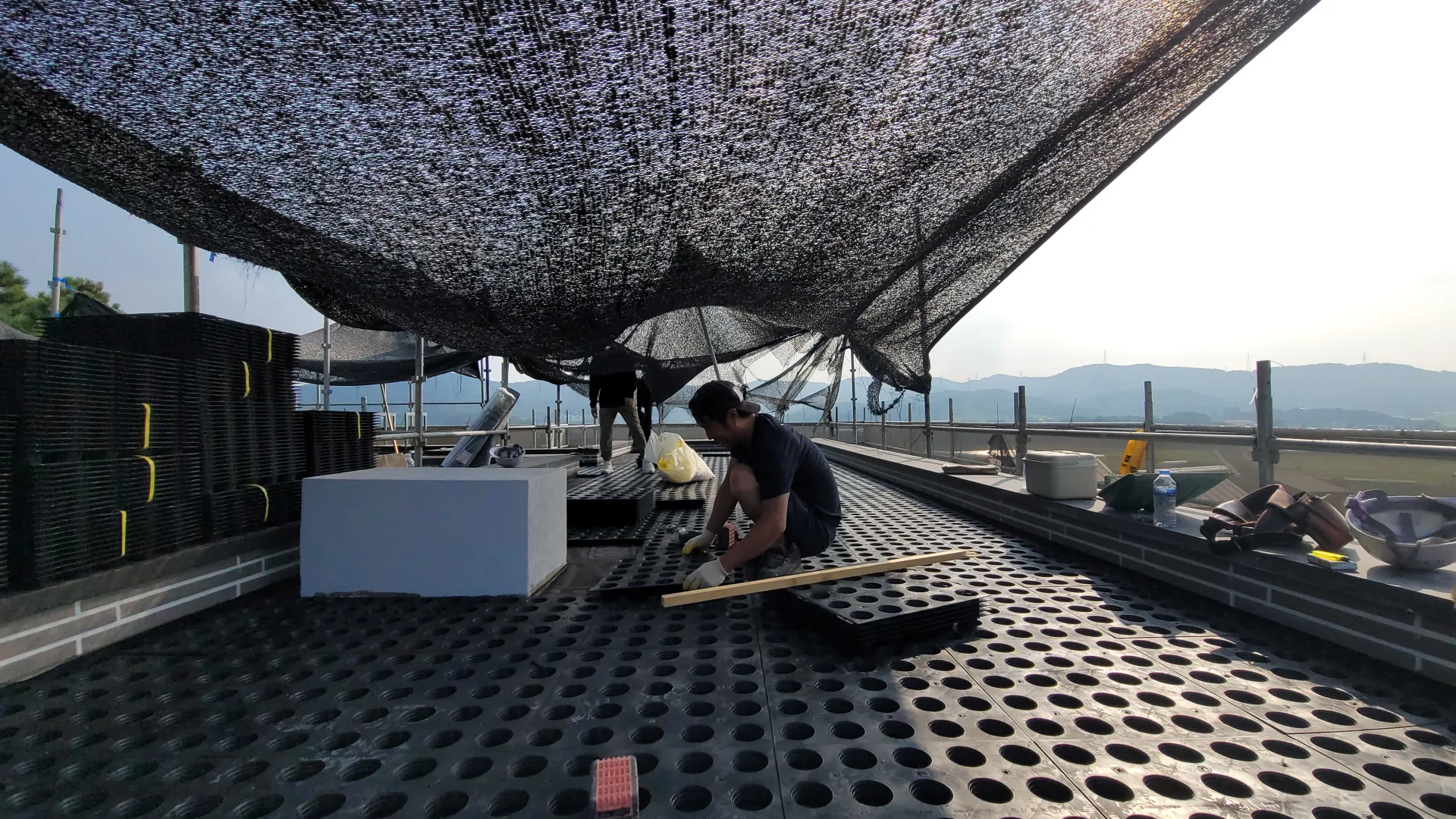 역전 방수 작업